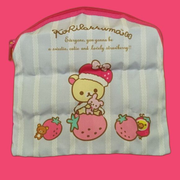 korilakkuma flat pouch with zipper - Picture 2 of 6